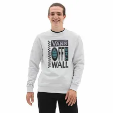Sudadera sin Capucha Hombre Vans Global Blanco