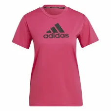 Camiseta de Manga Corta Mujer Adidas Designed 2 Move Logo Fucsia