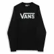 Sudadera sin Capucha Hombre Vans Classic Negro