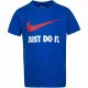 Camiseta de Manga Corta Infantil Nike Swoosh Azul