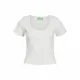 Camiseta de Manga Corta Mujer Jack & Jones Jxlucinda Str Ss  Blanco