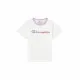 Camiseta de Manga Corta Infantil Champion Crewneck Blanco