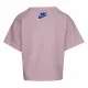 Camiseta de Manga Corta Infantil Nike Knit  Rosa