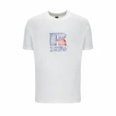 Short Sleeve T-Shirt Russell Athletic Emt E36201 White Men