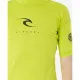 Camiseta de Manga Corta Infantil Rip Curl Corps S/S Rash Amarillo Surf Licra