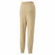 Pantalón Largo Deportivo Puma Embroidery High Beige Mujer