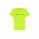 Camiseta de Manga Corta Hombre Champion Crewneck Verde limón
