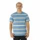 Camiseta Rip Curl Surf Revival Stripe Aguamarina Hombre