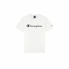 Camiseta de Manga Corta Hombre Champion Crewneck Blanco