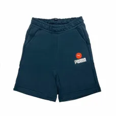 Pantalones Cortos Infantiles Puma Blank Azul oscuro