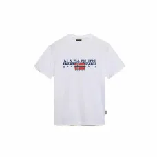 Men’s Short Sleeve T-Shirt Napapijri S-Aylmer White