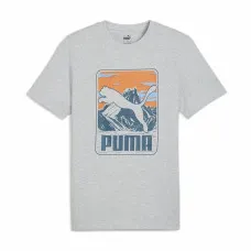 Camiseta de Manga Corta Hombre Puma GRAPHICS Mountain Gris