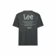 Men’s Short Sleeve T-Shirt Lee Loose Logo Black