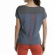 Camiseta de Manga Corta Mujer +8000 Novar  Gris Montaña