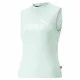 Camiseta para Mujer sin Mangas Puma Slim Logo Tank Aguamarina