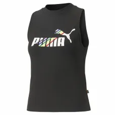 Women's Sleeveless T-shirt Puma Ess+ Love Is Love Sl Black