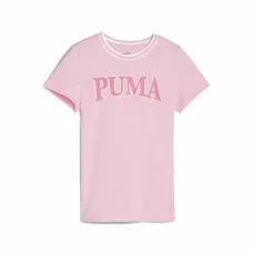 Camiseta de Manga Corta Infantil Puma Squad Rosa