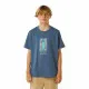 Child's Short Sleeve T-Shirt Rip Curl Lost Island Blue