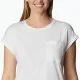 Camiseta de Manga Corta Mujer Columbia Trek™  Blanco