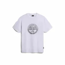 Camiseta Deportiva de Manga Corta Napapijri S-Bollo Ss 1  Blanco