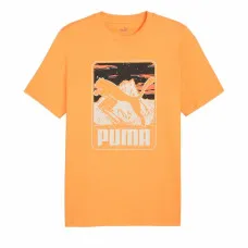 Camiseta de Manga Corta Hombre Puma Graphics Mountain e Clementine  Naranja
