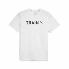 Camiseta de Manga Corta Hombre Puma Graphic  Blanco