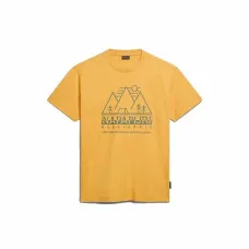 Men’s Short Sleeve T-Shirt Napapijri S-Faber Golden