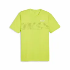 Camiseta de Manga Corta Hombre Puma RUN FAVORITE S GRA Verde Claro