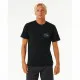 Men’s Short Sleeve T-Shirt Rip Curl Stapler  Black