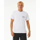 Camiseta de Manga Corta Hombre Rip Curl Stapler  Blanco