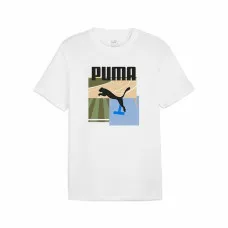 Camiseta de Manga Corta Hombre Puma GRAPHICS Summer Blanco