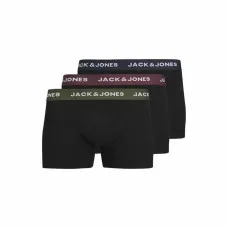 Men's Boxer Shorts Jack & Jones Jacaron Solid Trunks Black