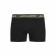 Men's Boxer Shorts Jack & Jones Jacaron Solid Trunks Black