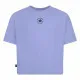 Camiseta de Manga Corta Infantil Converse Chuck Patch Boxy Violeta
