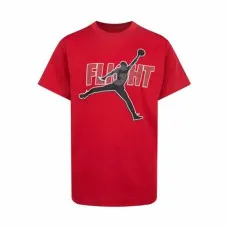 Camiseta de Manga Corta Infantil Nike Jordan Jdb Reflective Flight Rojo