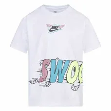 Camiseta de Manga Corta Infantil Nike KT-S/S Knit Blanco