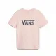Camiseta de Manga Corta Mujer Vans Drop V Ss Crew Salmón