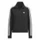 Chaqueta Deportiva para Mujer Adidas 3S Ft Qz Negro
