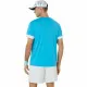 Camiseta Deportiva de Manga Corta Asics Court Ss Top Azul cielo Tenis