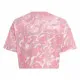 Child's Short Sleeve T-Shirt Adidas Jg Fi Aop Pink