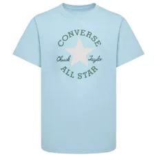 Camiseta de Manga Corta Infantil Converse Sustainable Core Sse Azul cielo