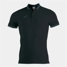Polo de Manga Corta Niño Joma Sport Bali II Negro
