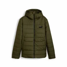 Chaqueta Deportiva para Hombre Puma Essentials Hooded Padded Verde oscuro