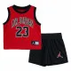 Conjunto Deportivo para Niños Jordan Muscle Short Negro Rojo 2 Piezas