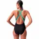 Bañador Mujer Speedo High Neck Splice Cross Verde