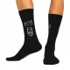 Calcetines Deportivos Jimmy Lion Basquiat Sugar Ray Robins Black Negro