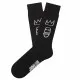 Calcetines Deportivos Jimmy Lion Basquiat Sugar Ray Robins Black Negro
