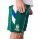Sports Shorts New Era NBA Milwaukee Bucks Green
