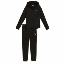 Chándal Infantil Puma Hooded Sweat Suit Flecce Cl Negro