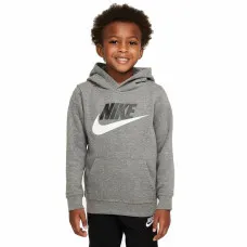 Sudadera con Capucha Niño Nike Club Hbr Gris